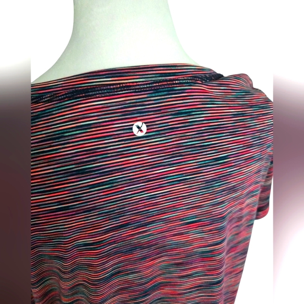 Xersion Women's V-Neck Short Sleeve Polyester Semi Fit Short Sleeve Size XL - Picture 6 of 8
